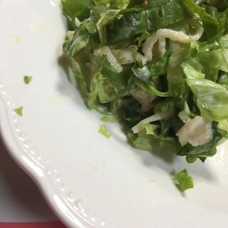 サラダ菜と切り干し大根のマヨ酢サラダ(^○^)